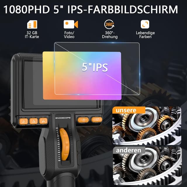 Detalle 2 de Endoskopkamera 5 Zoll 1080P mit Licht