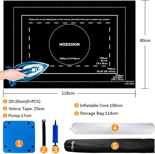 Detalle 2 de MOZOOSON Tapete Puzzle 118x80 cm