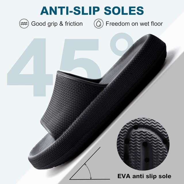 Detalle de VAVOBIS Cloud Sliders lightweight non-slip slippers with thick sole