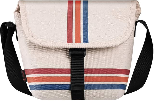 Detalle de FINTIE Schutzhülle für Polaroid Now/Now+ (Gen 2 I‑Type) – Segeltuch-Tasche mit verstellbarem Riemen