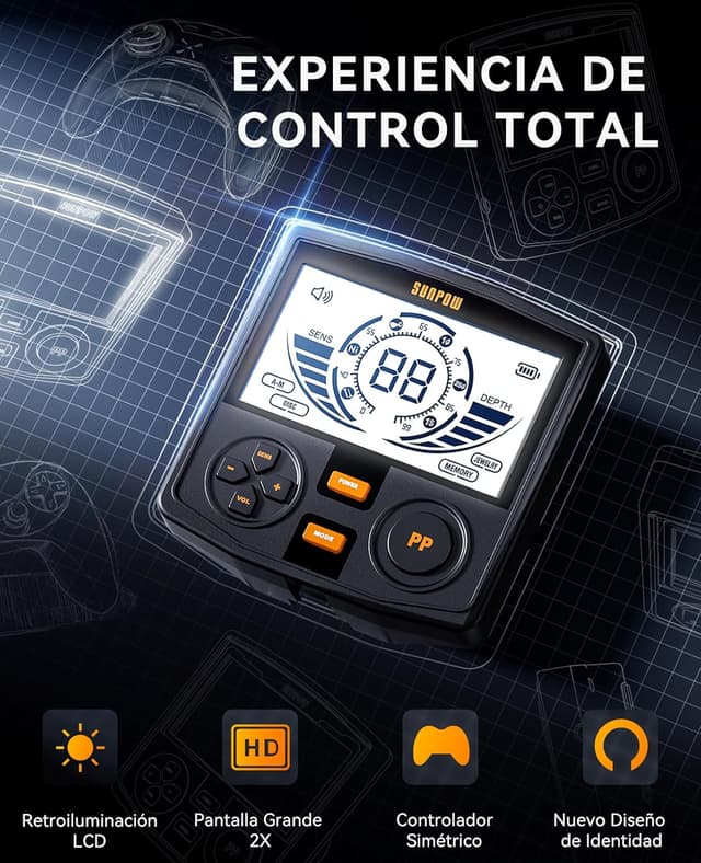 Detalle 2 de SUNPOW Detector de Metales Profesional para Adultos