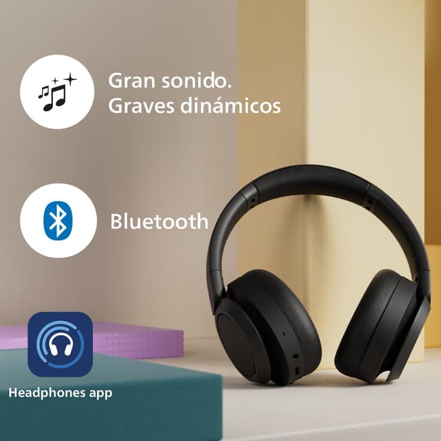 Detalle 2 de Philips Audio TAH6509BK/00 Auriculares Bluetooth Over-Ear con ANC