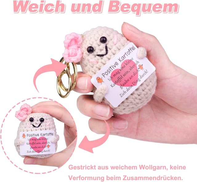 Detalle 2 de Mwmoeen Kartoffel Pocket Hug Schlüsselanhänger L2