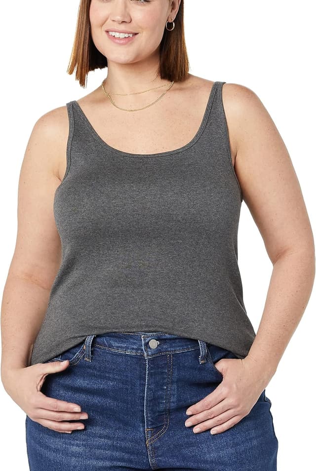 Detalle 2 de Amazon Essentials Femme débardeur coupe ajustée à fines bretelles en coton modal