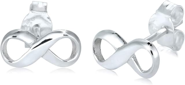 Detalle de Elli Damen-Ohrringe Infinity 925 Silber