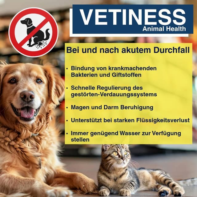 Detalle de vetiness EnteroFit 60 ml Durchfallstopp Paste für Hunde