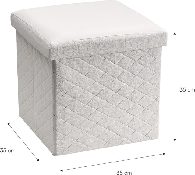 Detalle de Pouf cubo Baroni Home 35x35x35 cm