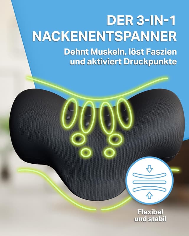 Thumbnail 4 de WELLENGOLD Nackenstrecker: Nackenentspanner für 10 Minuten