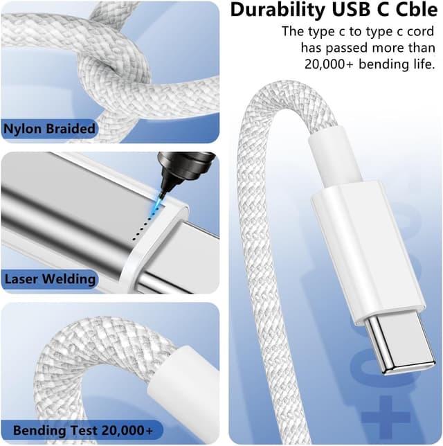 Detalle 2 de USB C to C Charger Cable 10ft