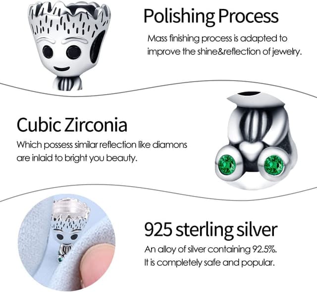 Detalle de TINSLO ciondolo argento 925 con zirconi