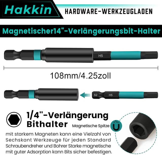 Detalle 1 de Hakkin Torx Bits Set T10 bis T30 15-tlg
