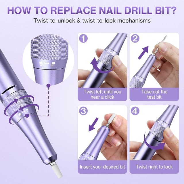 Detalle 2 de Urbuti Nagelfräser 45.000 U/min 💅