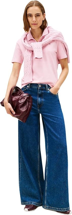 Thumbnail 3 de Tommy Hilfiger 1985 Reg Pique Polo S/S XS para mujer 👕