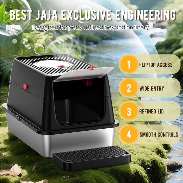 Thumbnail 6 de Stainless Steel Cat Litter Tray XXL 38L