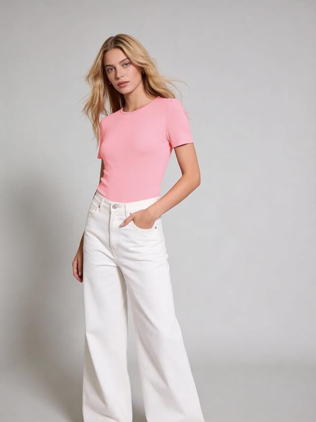 Thumbnail 6 de Aottori Damen T-Shirt Rundhals Sommer