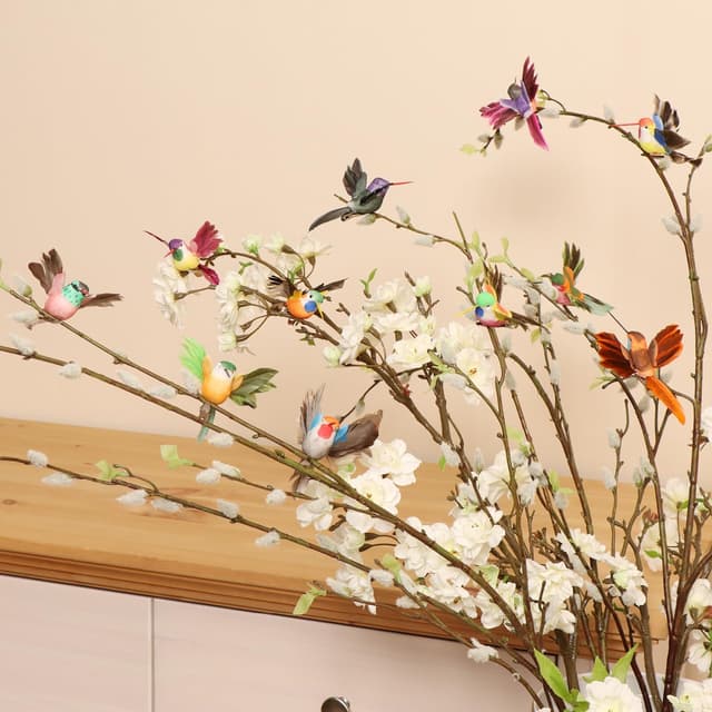 Thumbnail 1 de COM-FOUR® 12x colibris décoratifs 11,5 cm