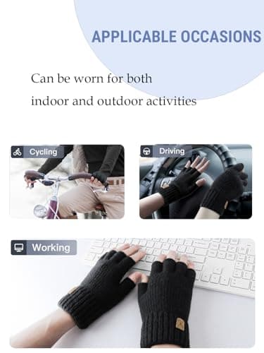 Thumbnail 4 de JUNRUI Guantes sin Dedos 19-23 cm 🧤