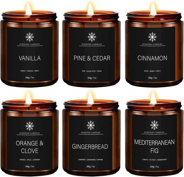 Detalle de Ensemble bougies parfumées 6 x 200 g