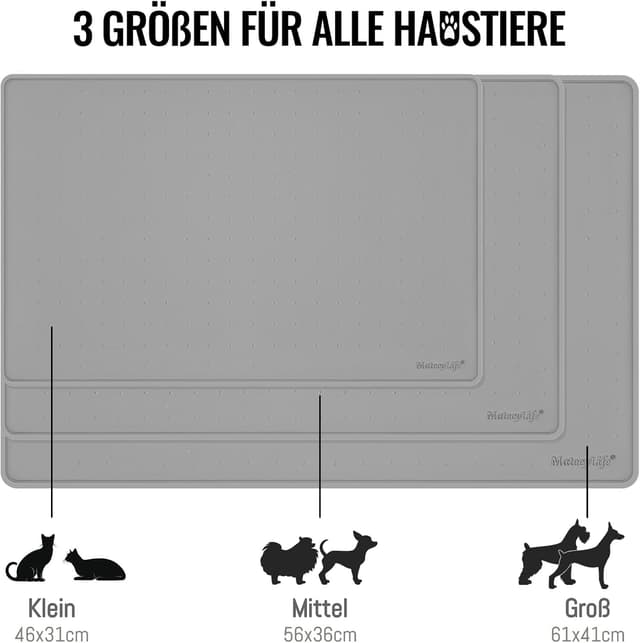 Thumbnail 5 de MateeyLife Silikon Napfunterlage 56x36cm 🐾