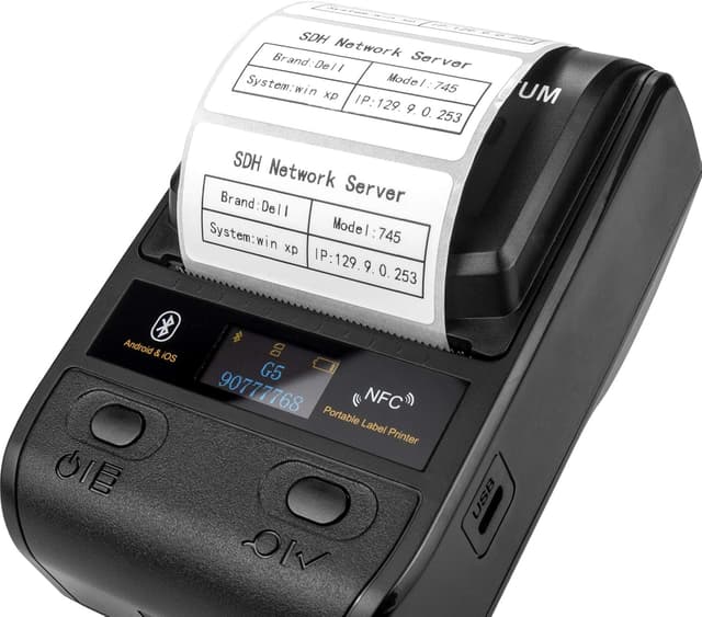 Thumbnail 3 de 5 rotoli carta termica etichette 50x25mm