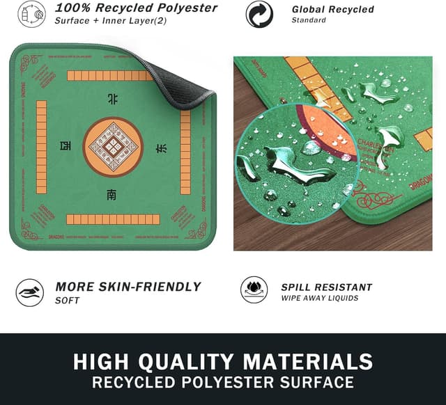Thumbnail 3 de 2F22E Mahjong Mat 32.4 x 32.4 in