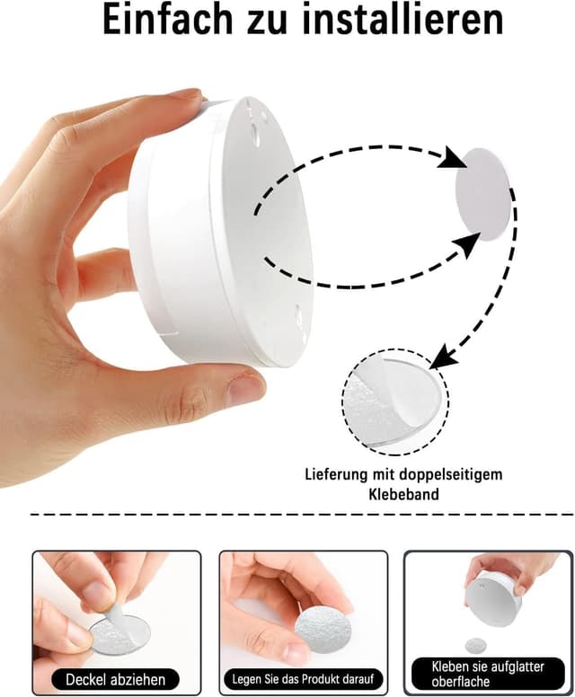 Detalle 2 de FLOWood Nachtlicht 8 Stück Warmweiß