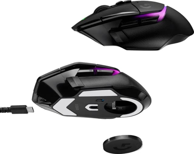 Detalle de Logitech G502 X Plus Lightspeed kabellose Gaming-Maus (schwarz)