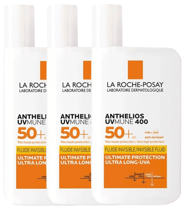 Imagen de La Roche Posay Anthelios UV-MUNE 400 SPF50+ Fluido 💧 3x50ml en OfertitasTOP