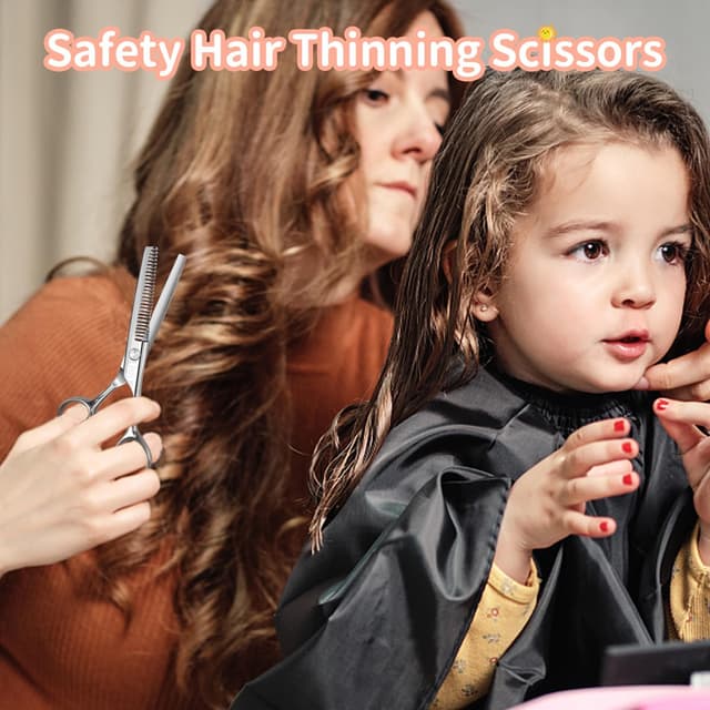 Thumbnail 4 de CIICII Kids Hair Scissors Set safety round tips ✂
