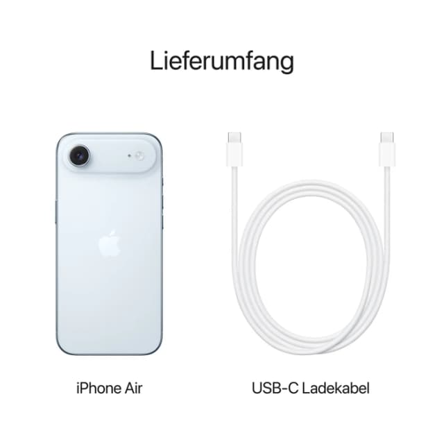 Thumbnail 10 de Apple iPhone Air 1 TB (Blau) – großes 6,5-Zoll-Display, 120-Hz und eSIM-only