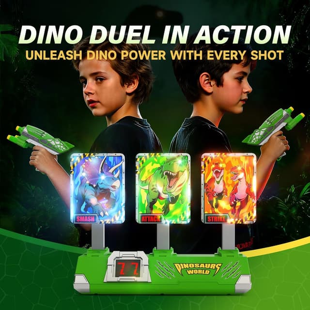 Detalle 2 de Dinosaur Shooting Game with Light‑Up Targets