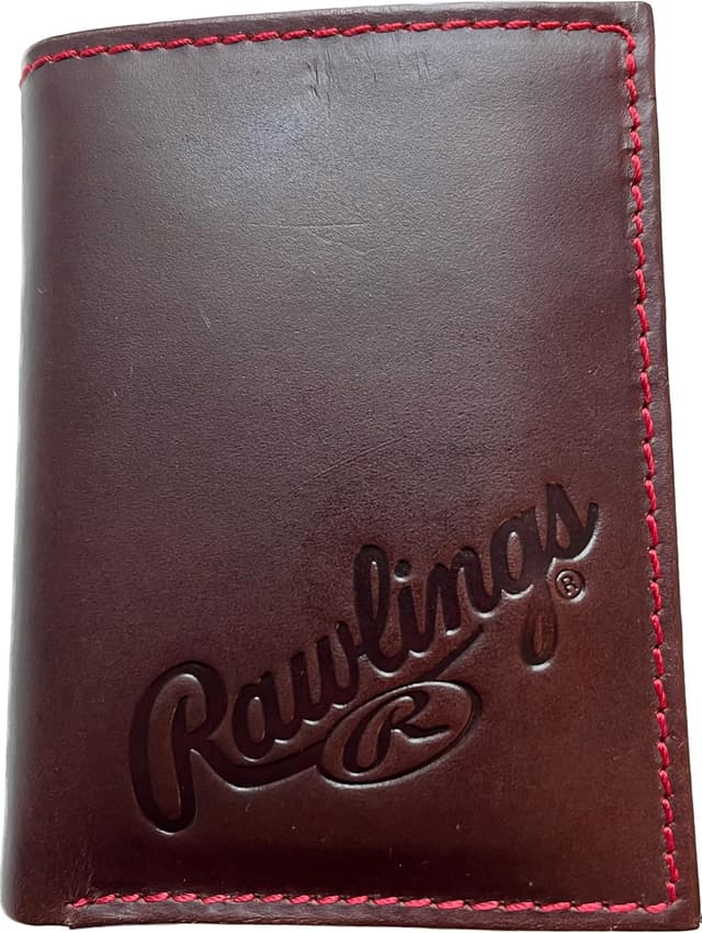 Detalle de Rawlings Men’s Trifold Wallet Collection Genuine Leather (Multiple Styles & Colors)