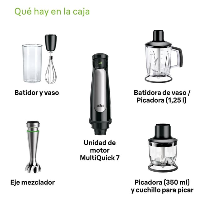 Thumbnail 5 de Braun Minipimer MultiQuick 7 batidora 1.000 W