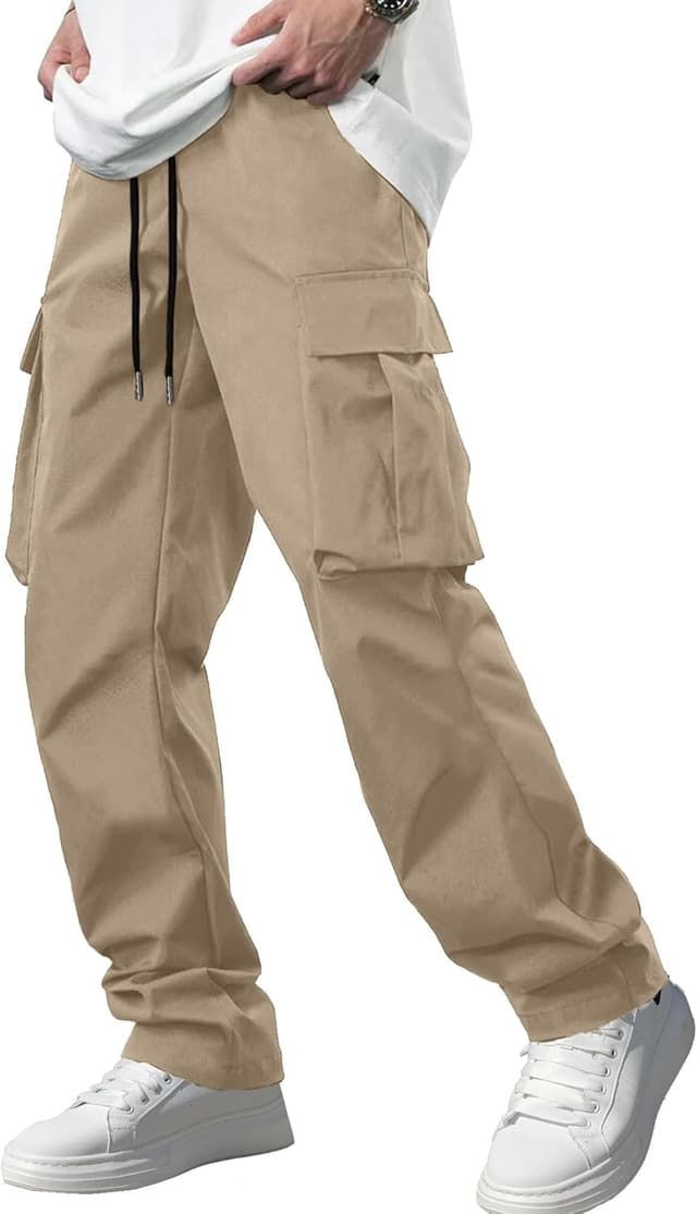 Detalle de Comdecevis Men's Casual Cargo Pants Joggers
