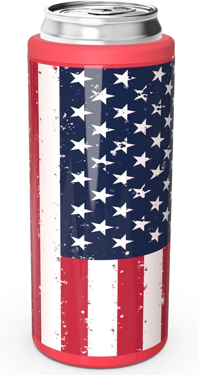 Detalle de TILUCK Skinny Can Cooler for Slim Beer & Hard Seltzer (Double-Walled Stainless Steel) for 12 oz Slim Cans