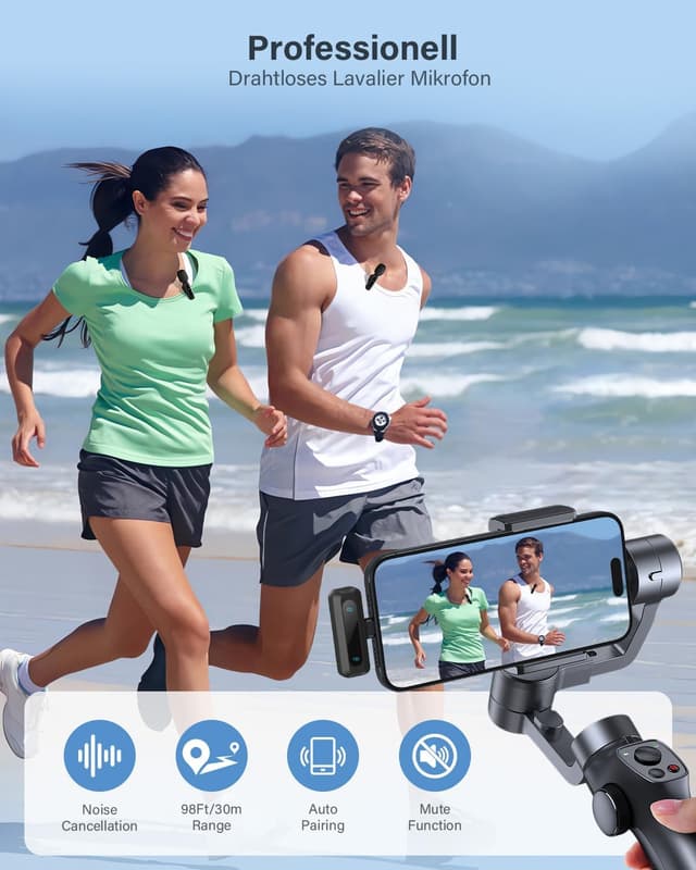 Detalle 2 de WARM BOX Kabelloses Lavalier-Mikrofon 30 m