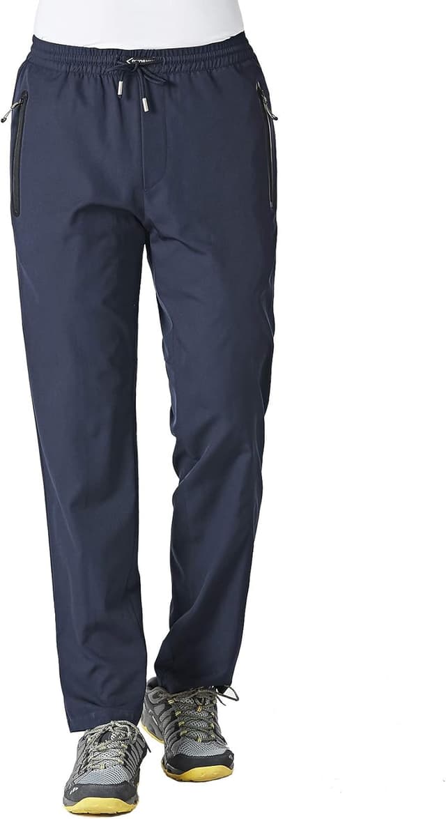 Detalle 2 de EKLENTSON Men’s Lightweight Outdoor Hiking Jogger Trousers with Stretch & Zip Pockets