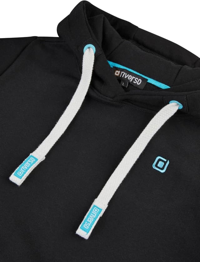 Detalle 2 de riverso Hoodie Herren Regular Fit RIVLinus mit Kapuze – Sweatshirt im Streetwear-Look in Grau/Braun/Grün/Rot/Blau/Schwarz