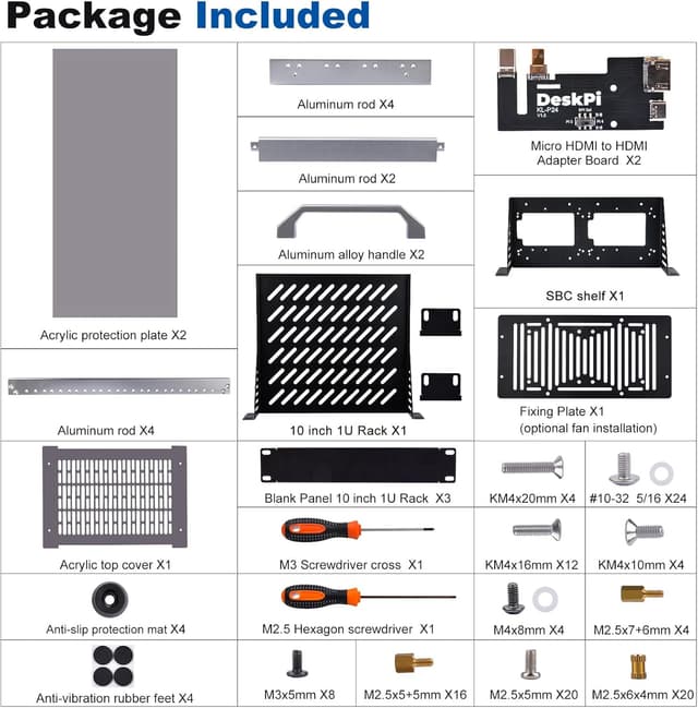 Detalle 2 de GeeekPi RackMate T1 8U 10-Zoll Netzwerkschrank