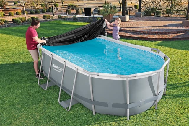 Thumbnail 1 de BESTWAY Cobertor de Invierno para Piscinas Ovaladas 427x230 cm