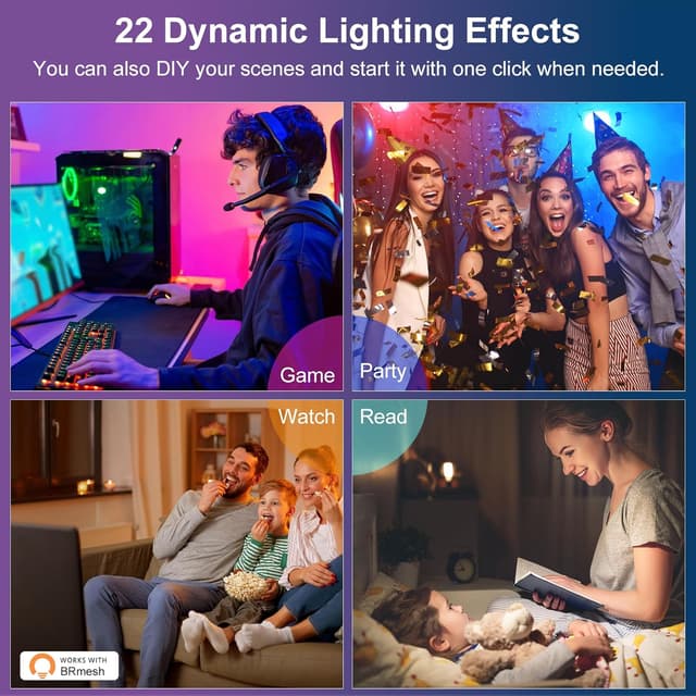 Detalle 1 de DUSKTEC RGB Downlights 10W Alexa spotlights