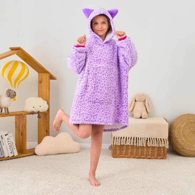 Detalle 2 de Ceruwum unicorn hooded oversized hoodie blanket for girls (unicorn hoodies)