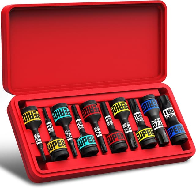 Detalle 2 de Jeu de douilles longues hexagonales à chocs 3/4" KIRXST (14 à 24 mm) – 5 douilles Allen