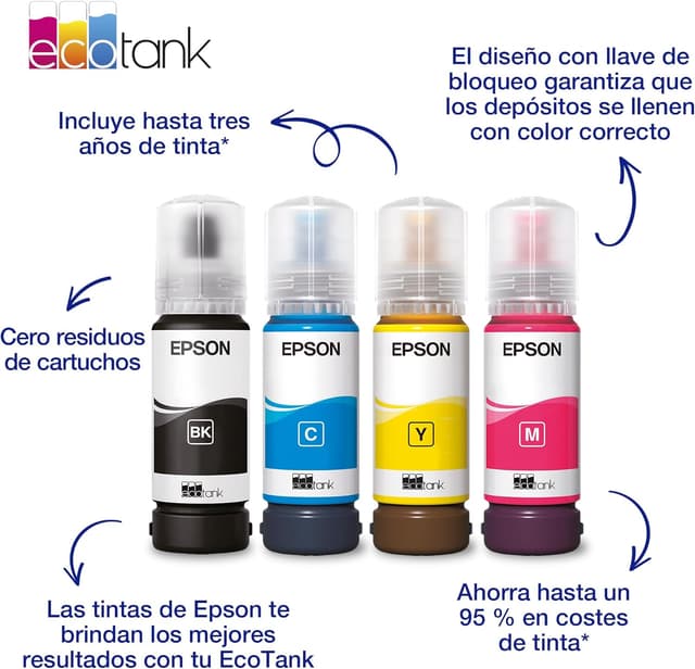 Detalle 2 de Epson EcoTank 104 tinta color