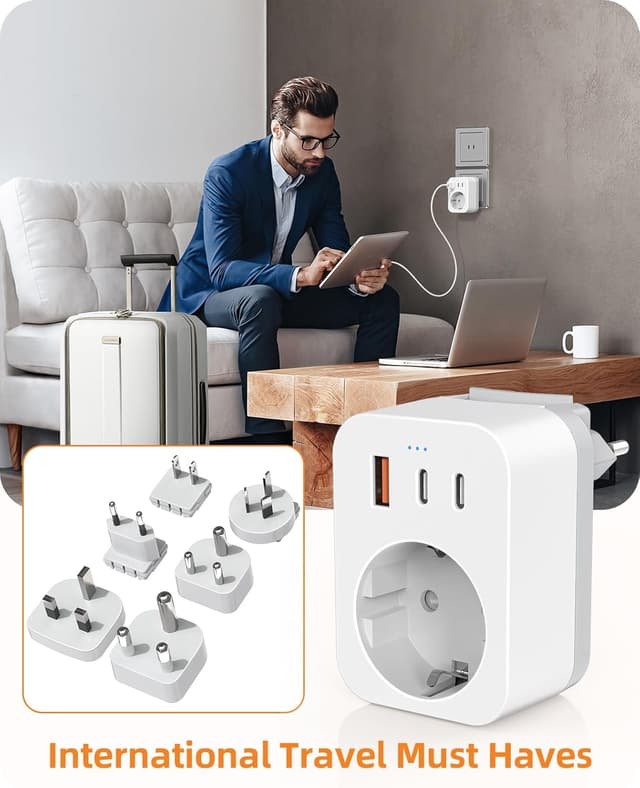 Thumbnail 6 de ANVODE Weltweites Reiseadapter Set 6 đ
