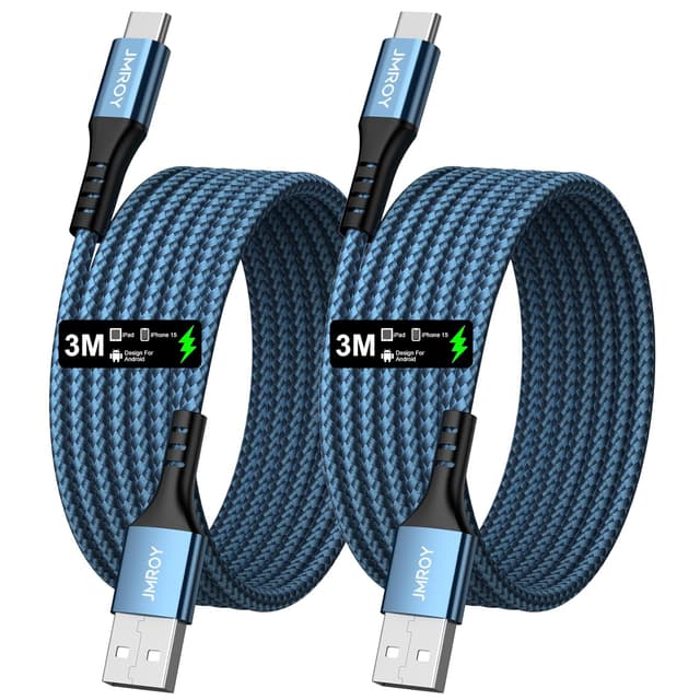 Detalle de iPhone 16 Charger Cable 3M braided USB-C, 3.1A