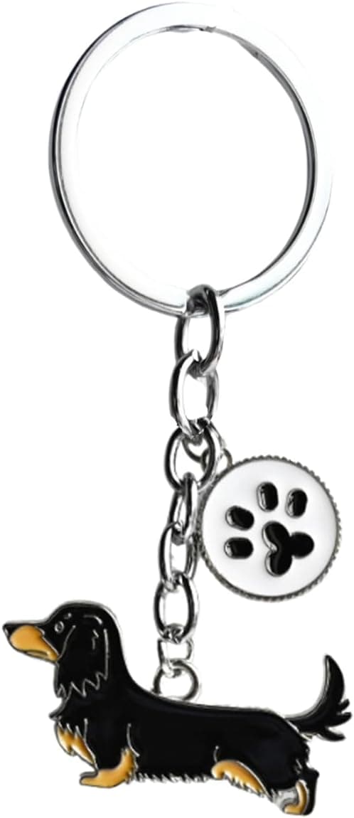 Detalle de Cute BT Bear Dog metal key-ring keychain with DO ID tag detail