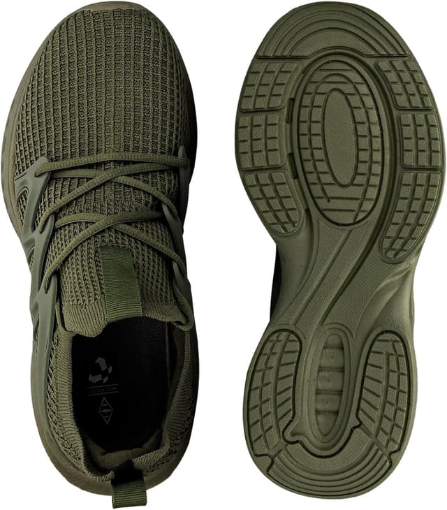 Detalle de Pujcs Men’s Slip-On Walking Shoes – Lightweight Breathable Non-Slip Athletic Sneakers