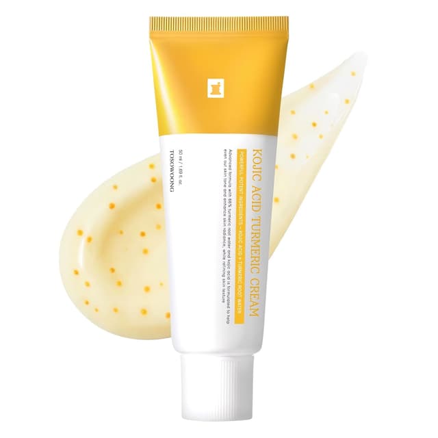 Detalle de TOSOWOONG Kojic Acid Turmeric Cream (99% Kojic Acid), 50ml dark spot and uneven tone corrector