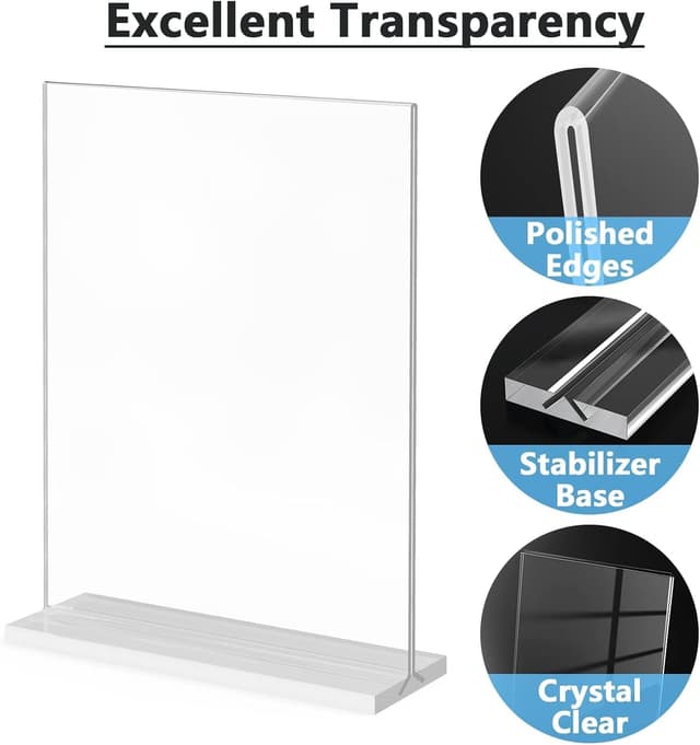 Detalle 2 de Flow fire A4 Acrylic Sign Holder 2 Pack